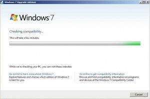Windows 7 Upgrade advisor - Checking compatibility
